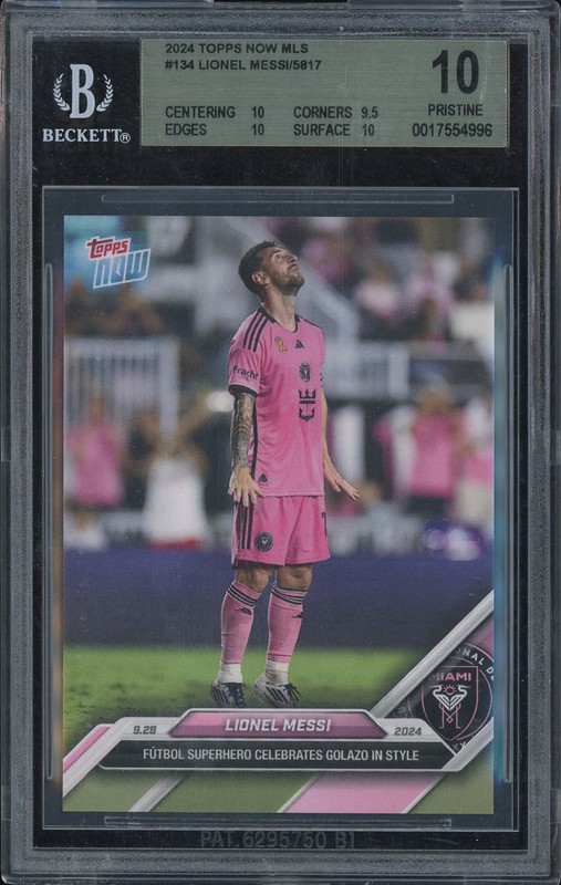 2024 Topps Now MLS Lionel Messi #134 BGS 10