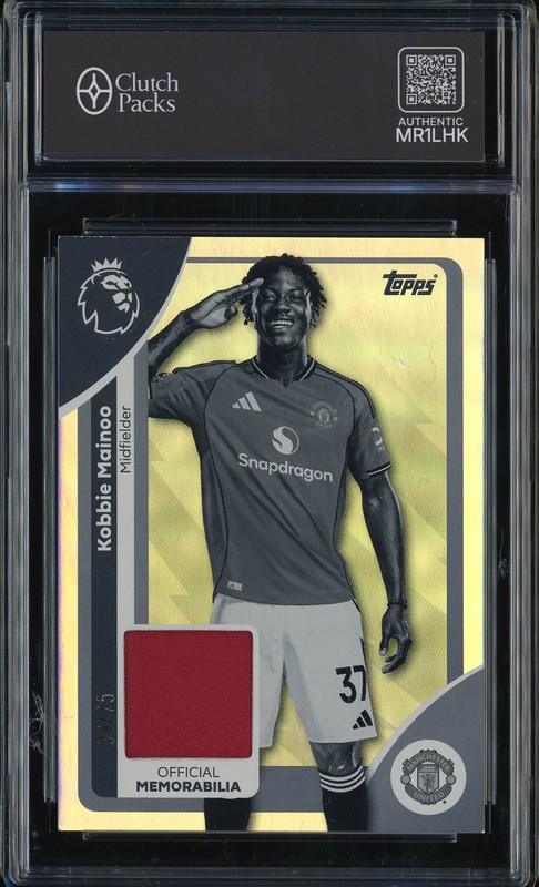 2025-26 Topps Premier League Kobbie Mainoo #RE-KMA Rainbow Foil /75