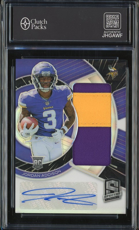 2023 Panini Spectra Jordan Addison #RAD-JAD RPA Purple /60