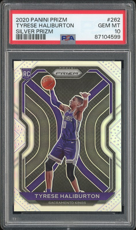 2020-21 Panini Prizm Tyrese Haliburton #262 Silver Prizm PSA 10