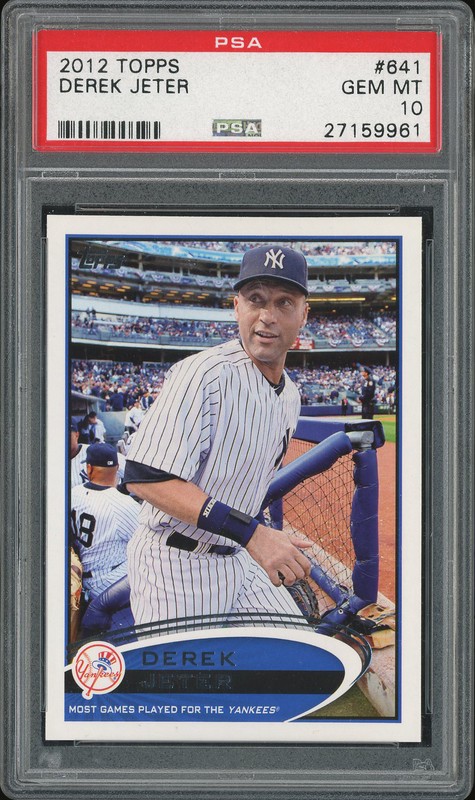 2012 Topps Derek Jeter #641 PSA 10