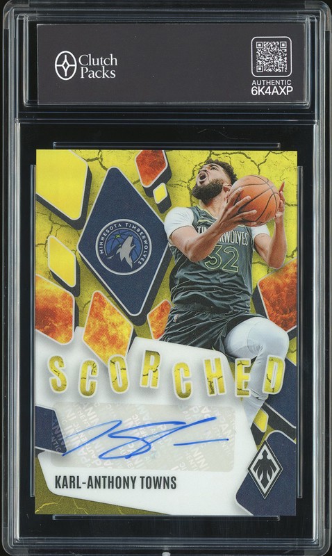 2023-24 Panini Phoenix Scorched Karl-Anthony Towns #SCS-KAT Autograph /35