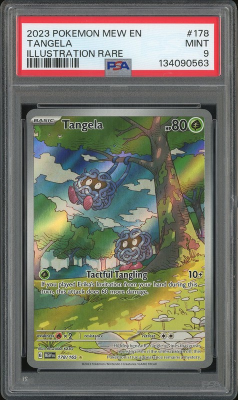 2023 Pokemon Scarlet & Violet 151 Illustration Rare Tangela #178 PSA 9