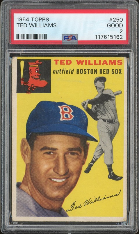 1954 Topps Ted Williams #250 PSA 2