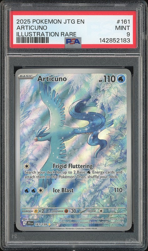 2025 Pokemon JTG Articuno #161 Illustration Rare PSA 9