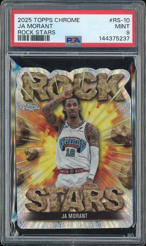 2025 Topps Chrome Rock Stars Ja Morant #RS-10 PSA 9
