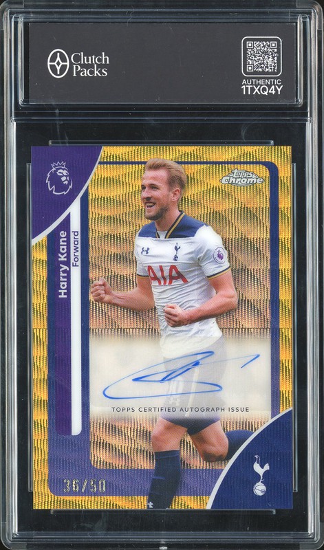 2026 Topps Chrome Harry Kane #CA-HK Gold Wave Refractor Autograph /50