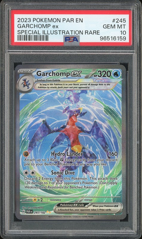 2023 Pokemon Paradox Rift Special Illustration Rare Garchomp ex #245 PSA 10