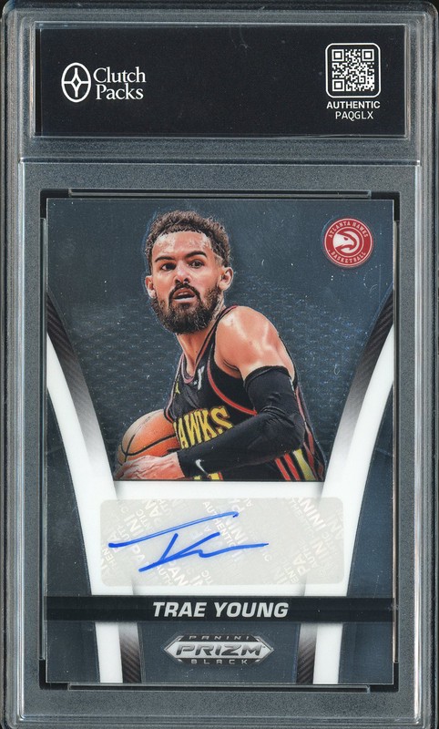 2024-25 Panini Prizm Black Fearless Signatures Trae Young #FB-TRA Autograph