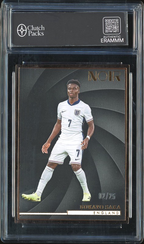 2024-25 Panini Noir Bukayo Saka #71 Bronze Frame /25