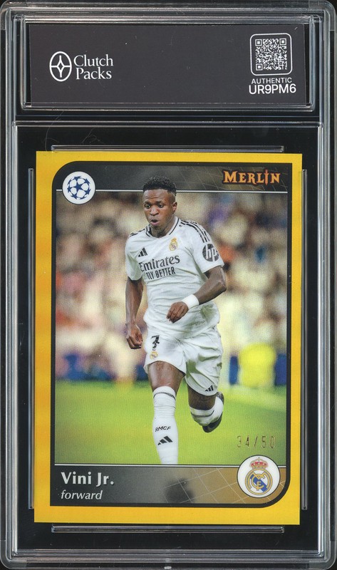 2025 Topps Merlin UEFA Champions League Vini Jr. #77 Gold /50