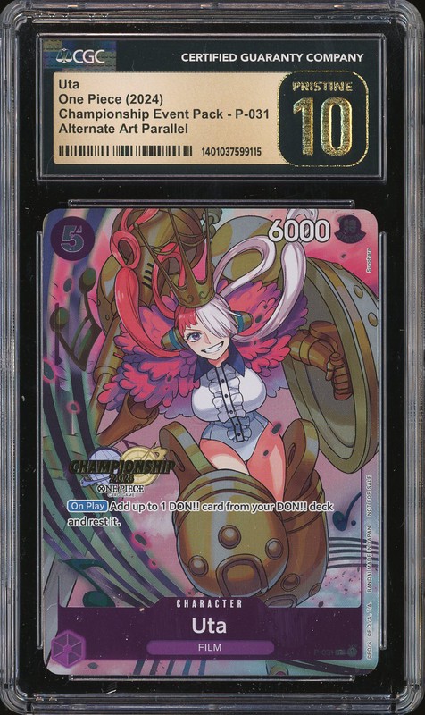 One Piece Uta #P-031 Championship Event Pack CGC 10