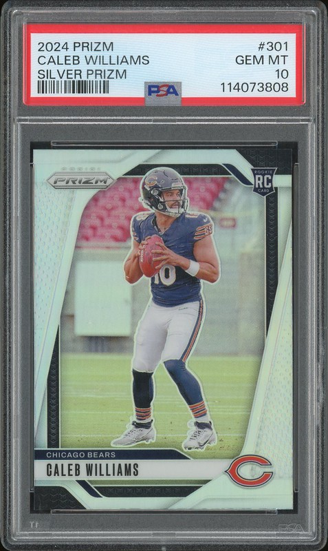 2024 Panini Prizm Caleb Williams #301 Silver PSA 10