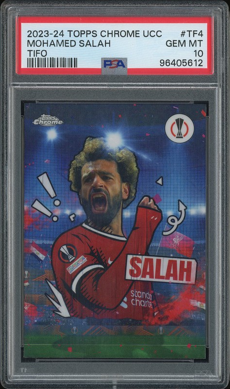2023-24 Topps Chrome UCC Tifo Mohamed Salah #TF4 PSA 10