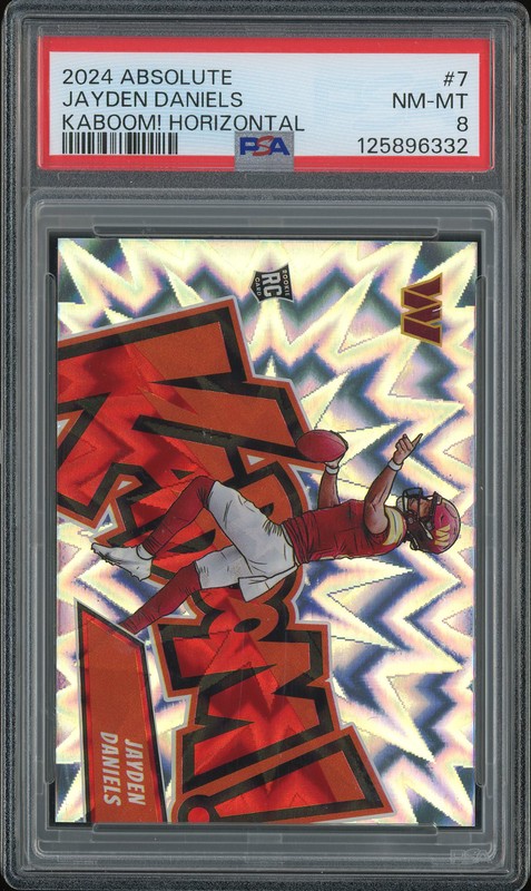 2024 Absolute Kaboom! Horizontal Jayden Daniels #7 PSA 8