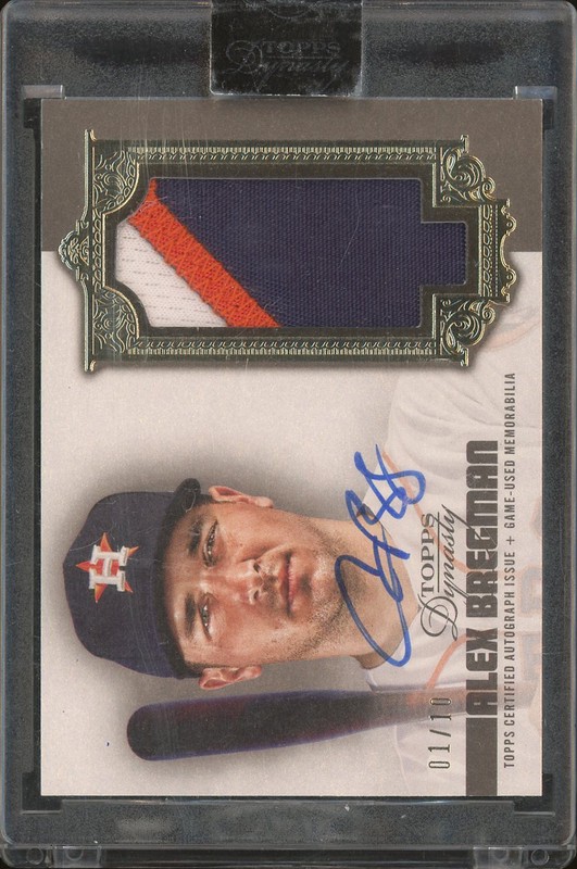 2019 Topps Dynasty Autographed Patch Alex Bregman #DAP-AB1 /10