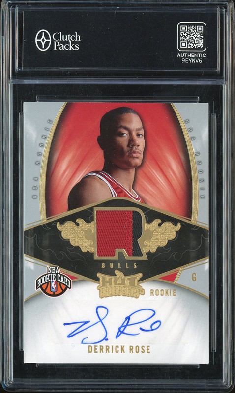 2008-09 Fleer Hot Prospects Rookie Derrick Rose #137 Patch Autograph /199