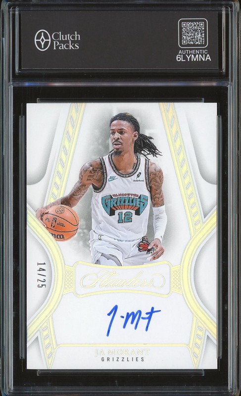 2024-25 Panini Flawless Ja Morant #FA-JMG Autograph /25