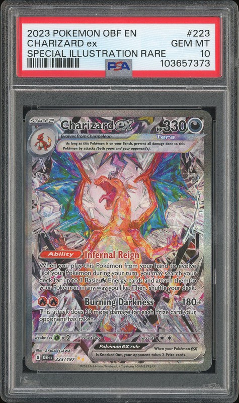 2023 Pokemon Obsidian Flames Special Illustration Rare Charizard ex #223 PSA 10