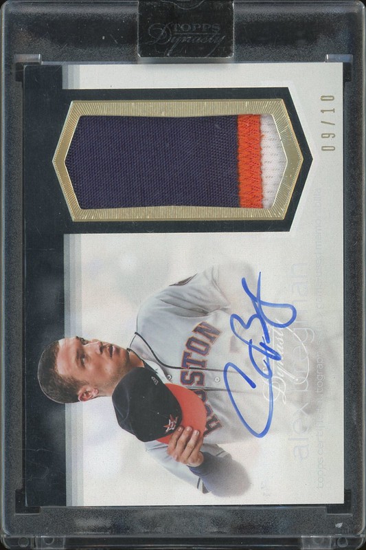 2018 Topps Dynasty Dynastic Data Alex Bregman #AP-AB8 Autograph Patch /10