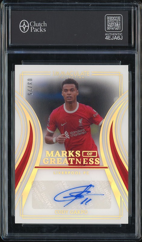 2023-24 Panini Immaculate Collection Marks of Greatness Cody Gakpo #MG-CG Autograph /25