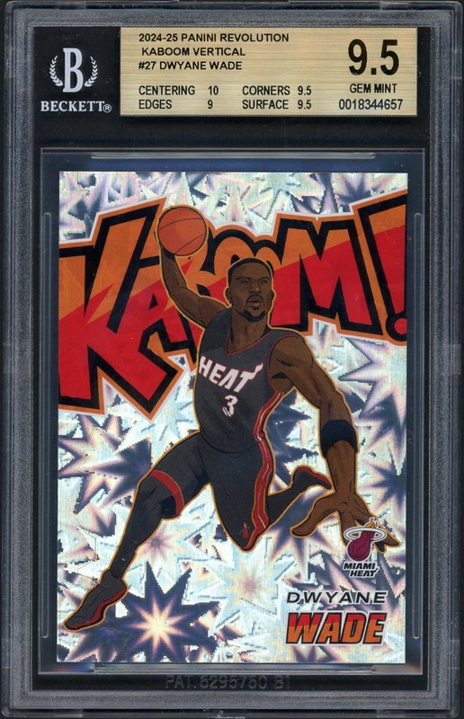 2024-25 Panini Revolution Kaboom Vertical Dwyane Wade #27 BGS 9.5