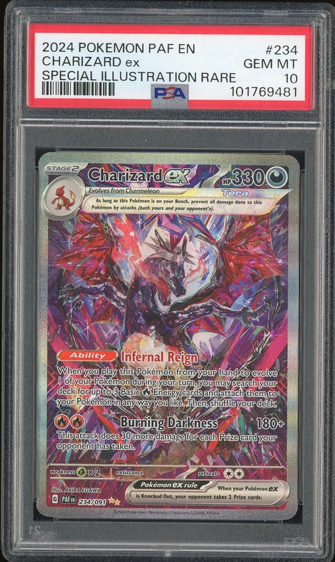 2024 Pokemon Paldean Fates Special Illustration Rare Charizard ex #234 PSA 10