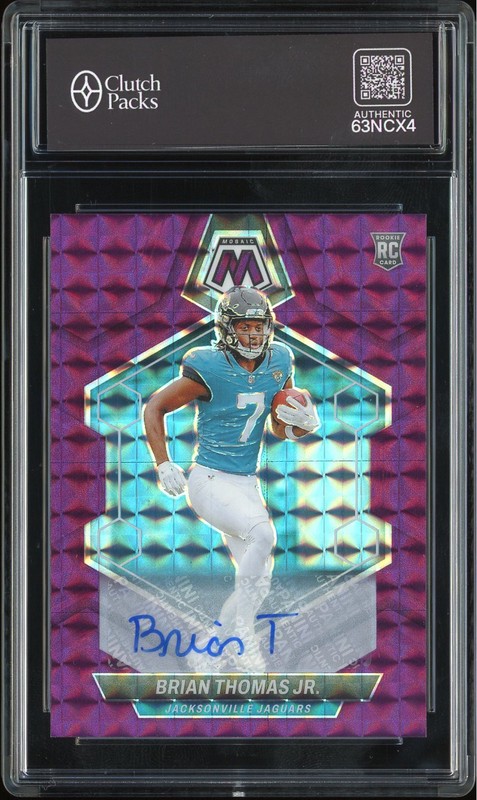 2024 Panini Mosaic Brian Thomas Jr. #323 Purple Autograph /49