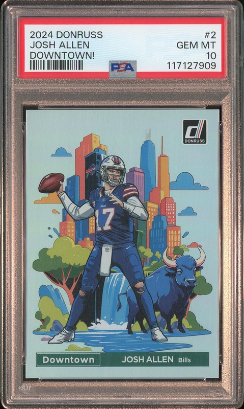2024 Donruss Downtown! Josh Allen #2 PSA 10