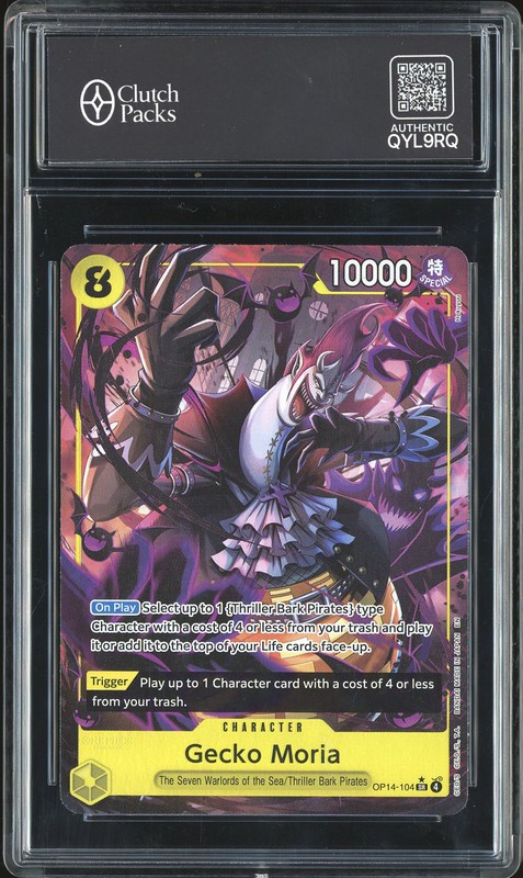 One Piece Gecko Moria #OP14-104 The Azure Sea's Seven Alternate Art