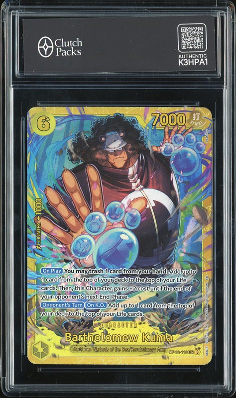 Bartholomew Kuma #OP12-119 SEC Legacy of The Master