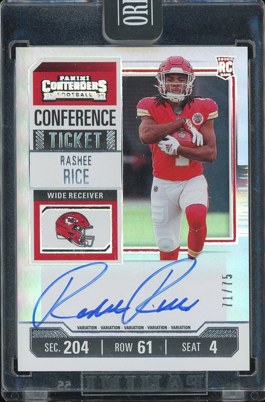 2023 Panini Honors Rashee Rice #129 Contenders Conference Ticket Variation Autograph /75