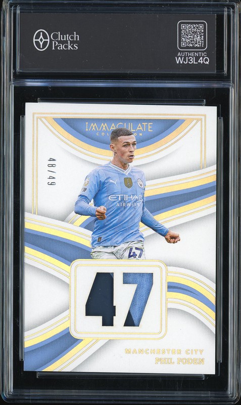 2023-24 Panini Immaculate Collection Jersey Numbers Phil Foden #JN-PF /49