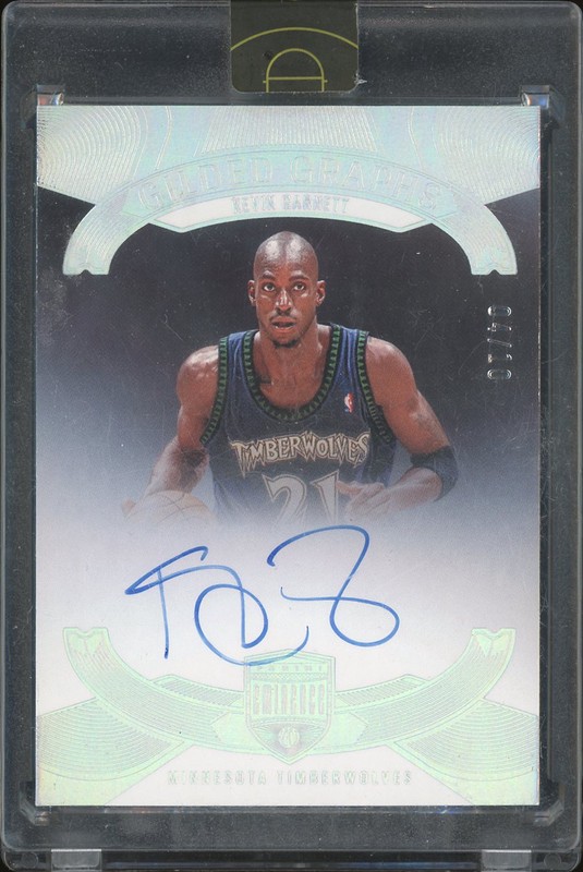 2021-22 Panini Eminence Gilded Graphs Kevin Garnett #GG-KGA Autograph /10