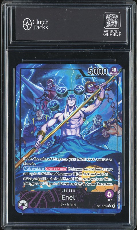 One Piece Enel #OP15-058 OP15 Adventure on Kami's Island Alternate Art Leader
