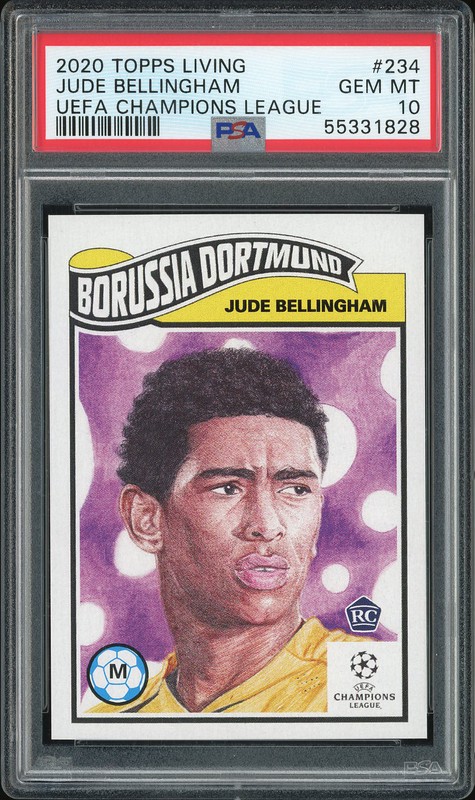 2020 Topps Living UEFA Champions League Jude Bellingham #234 PSA 10