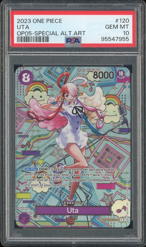 One Piece Uta #120 Awakening of the New Era Special Alternate Art PSA 10