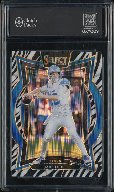 2024 Panini Select Jared Goff #36 Zebra
