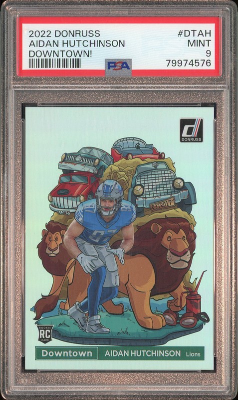 2022 Donruss Downtown! Aidan Hutchinson #DT-AH PSA 9