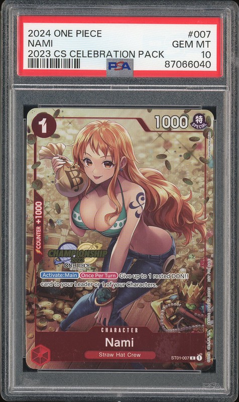 One Piece Nami #007 2023 CS Celebration Pack PSA 10