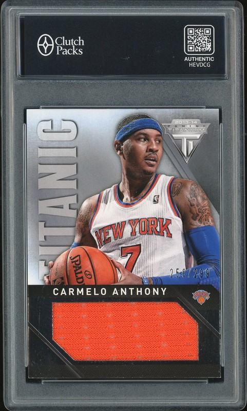 2013-14 Panini Titanium Titanium Materials Carmelo Anthony #83 /299