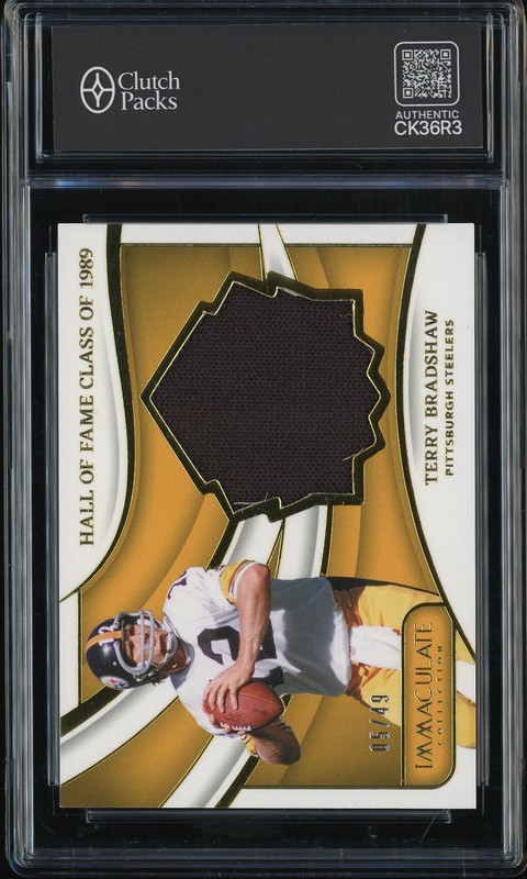 2024 Panini Immaculate Collection Hall of Fame Class of 1989 Terry Bradshaw #HOF-TBW Gold /49