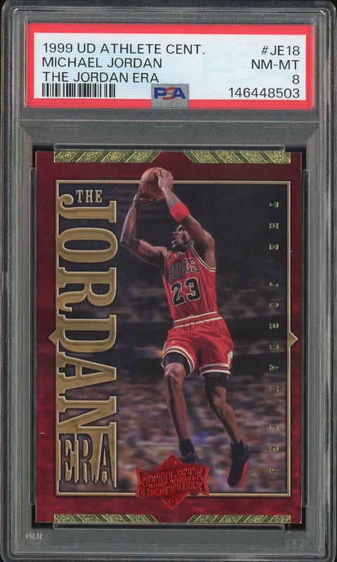 1999 Upper Deck Athlete of the Century The Jordan Era Michael Jordan #JE18 PSA 8