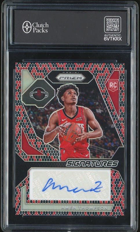 2023-24 Panini Prizm Signatures Snakeskin Amen Thompson #RSI-AMN /15 
