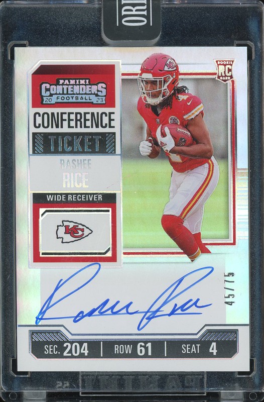 2023 Panini Honors Rashee Rice #129 Contenders Football Conference Ticket Autograph /149