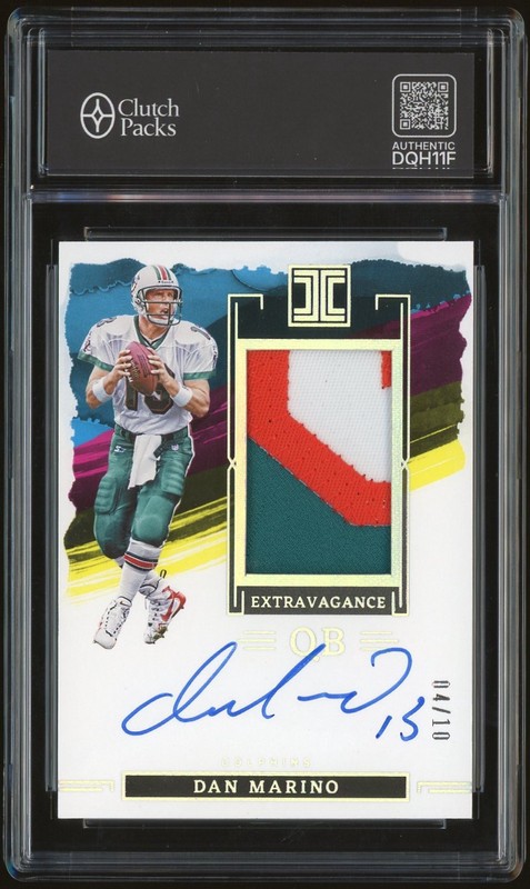 2023 Panini Impeccable Extravagance Dan Marino #EP-DM Patch Autograph /10