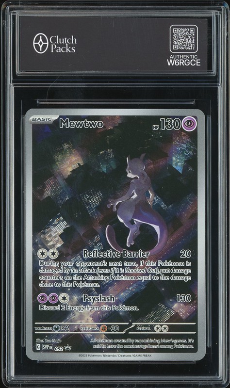 2023 Pokemon Scarlet & Violet Black Star Promos Mewtwo #052