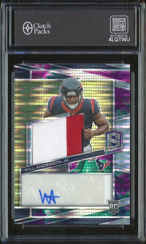 2023 Panini Spectra Rookie Patch Autographs Will Anderson Jr. #240 /75