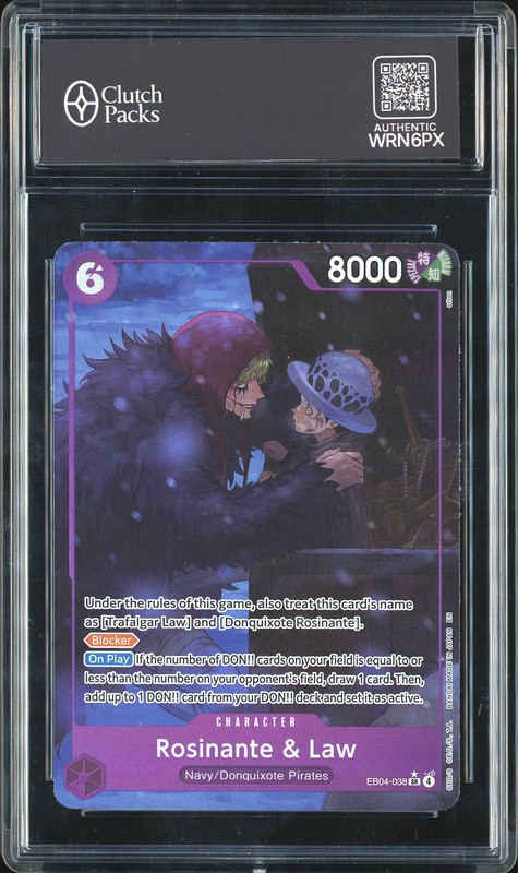 One Piece Rosinante & Law #EB04-038 Extra Booster Memorial Collection SR
