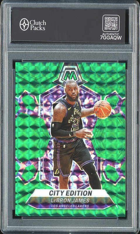 2023-24 Panini Mosaic City Edition LeBron James #278 Green Mosaic /18